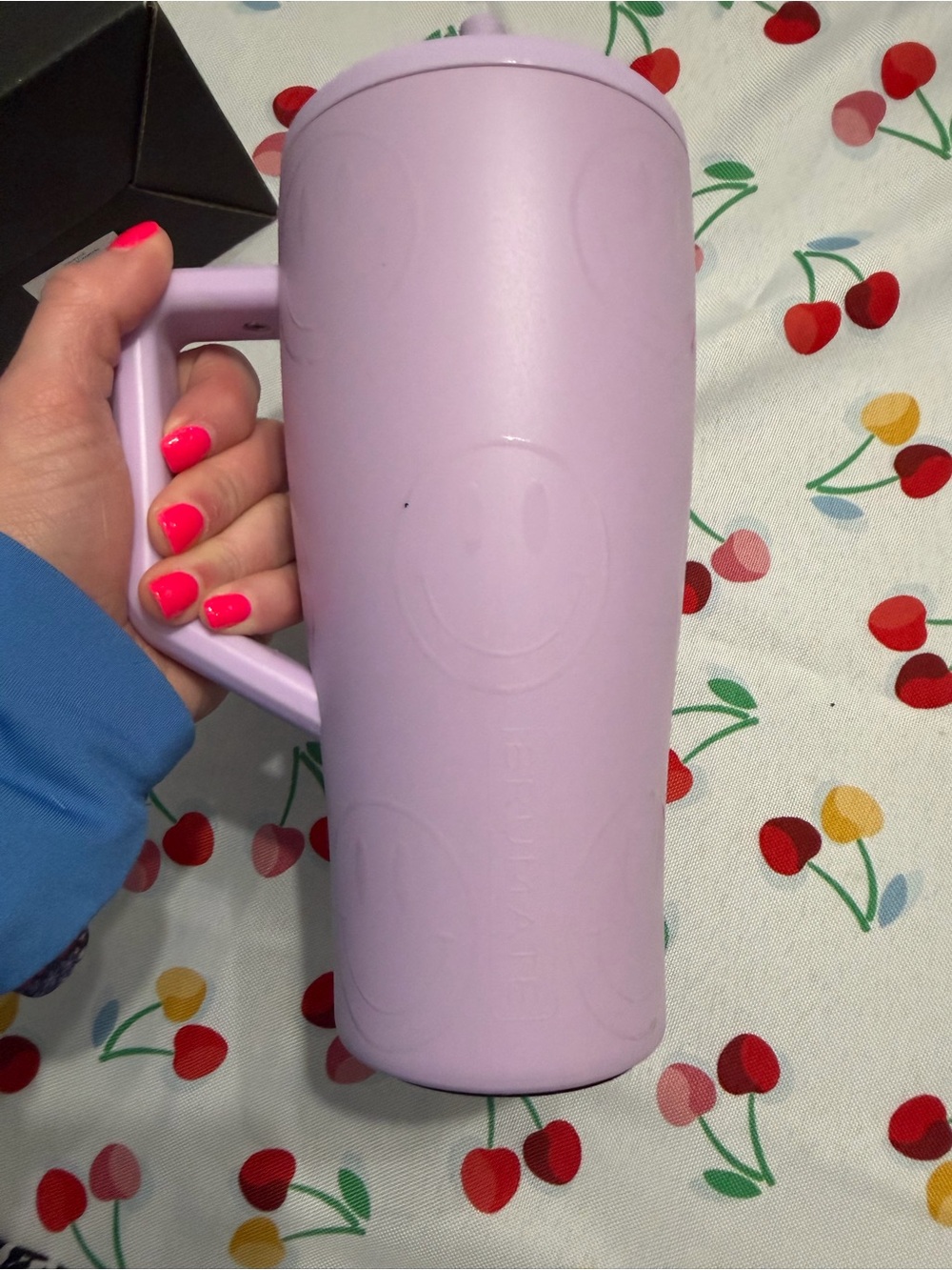 Lavender Travel Mug with Handle - Unbranded